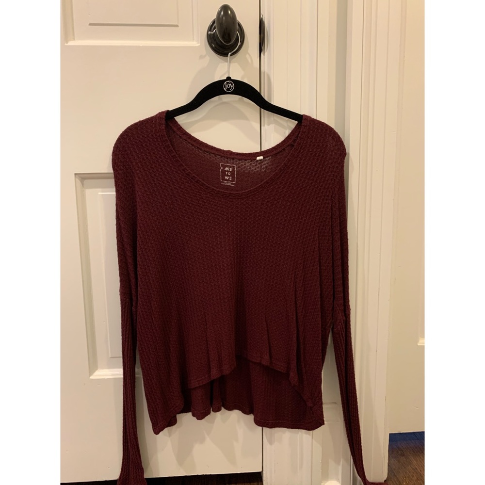 Me to we red long sleeve